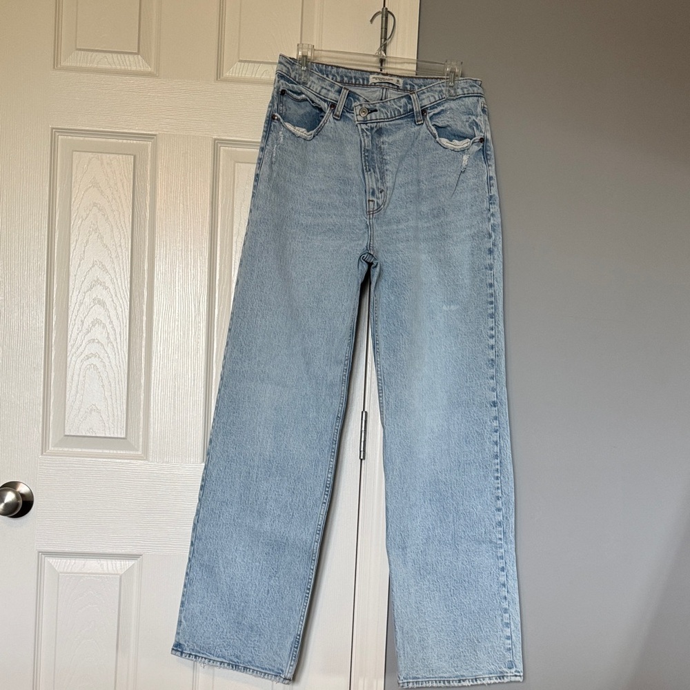 Abercrombie & Fitch Light Blue Straight Leg Jeans